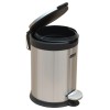 Stainless Steel 3 Ltr. Round Pedal Bin